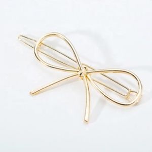 Gold Bow Barrette